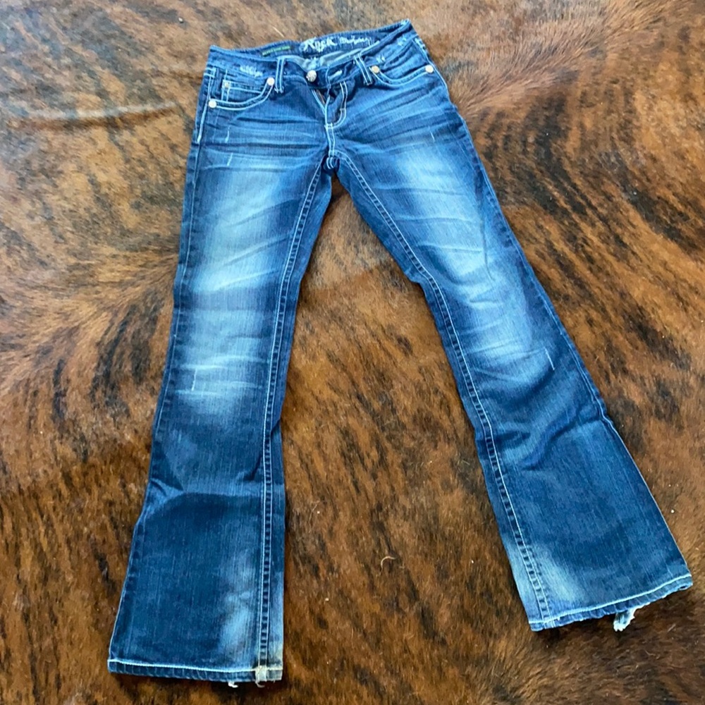 Ladies Wrangler Rock 47 ultra low rise jeans.
